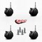 Service Caster 2'' Chair Casters Nylon Twin Wheel with Brakes 5/16'' Grip Neck Stem, 4PK SCC-GN02S50-NYS-B-4 - alternate 4